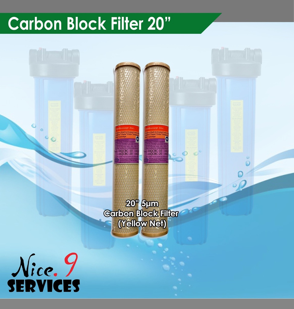 Carbon Block Filter 20" Slim