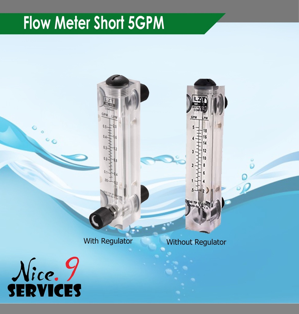 Flow Meter 5GPM-Short