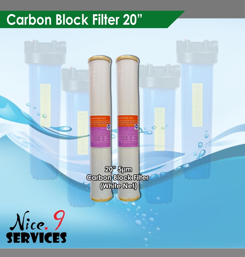 Carbon Block Filter 20" Slim