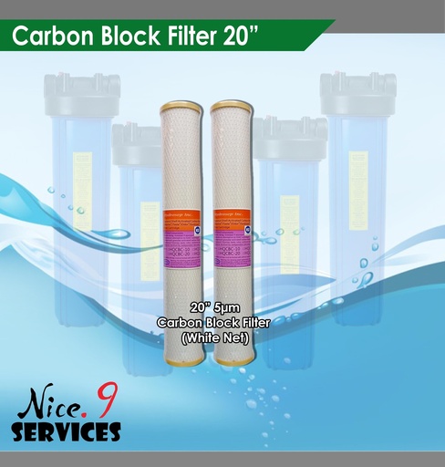 Carbon Block Filter 20" Slim