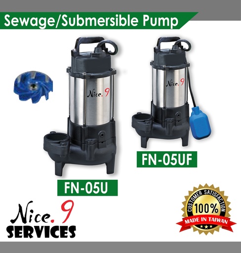 SEWAGE/SUBMERSIBLE PUMP - F-05U / F-05UF