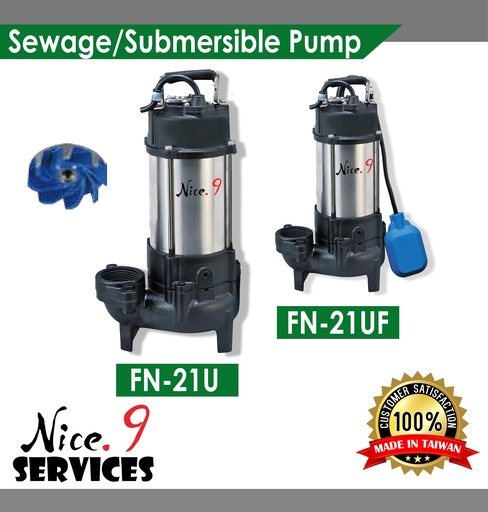 SEWAGE PUMP/ SUBMERSIBLE PUMP - FN-21U / FN-21UF