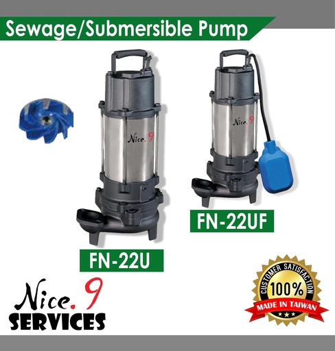 SEWAGE PUMP/ SUBMERSIBLE PUMP - FN-22U / FN-22UF